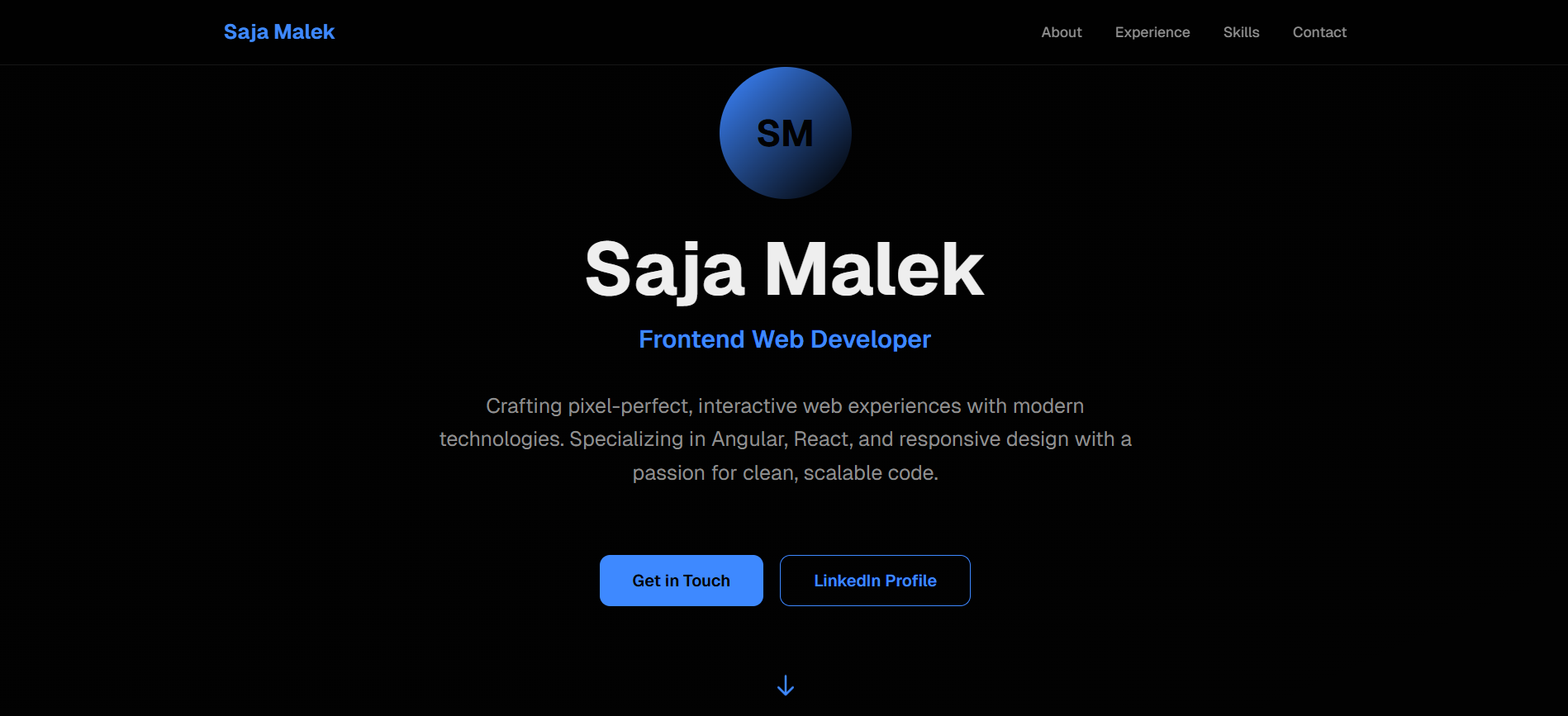 Personal portfolio website